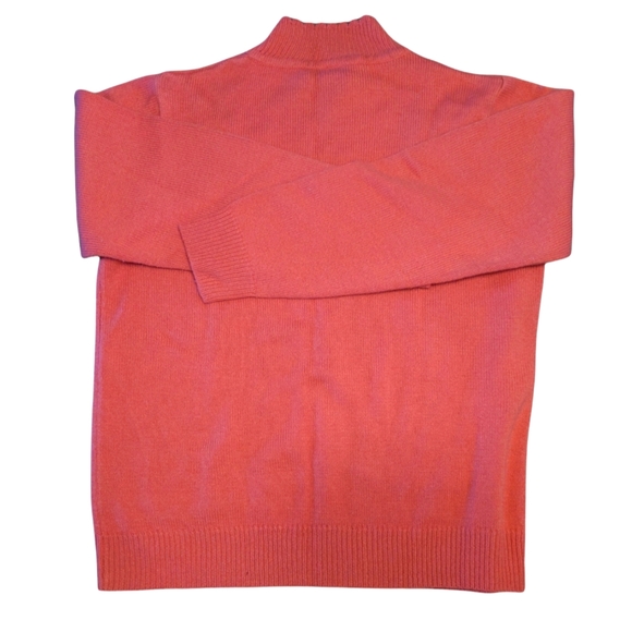 Vintage Salon Studio Mockneck Floral Embroidered Acrylic Sweater Medium - Picture 2 of 8